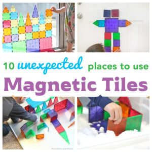 10 Unexpected Places to Use Magnetic Tiles – Munchkins and Moms