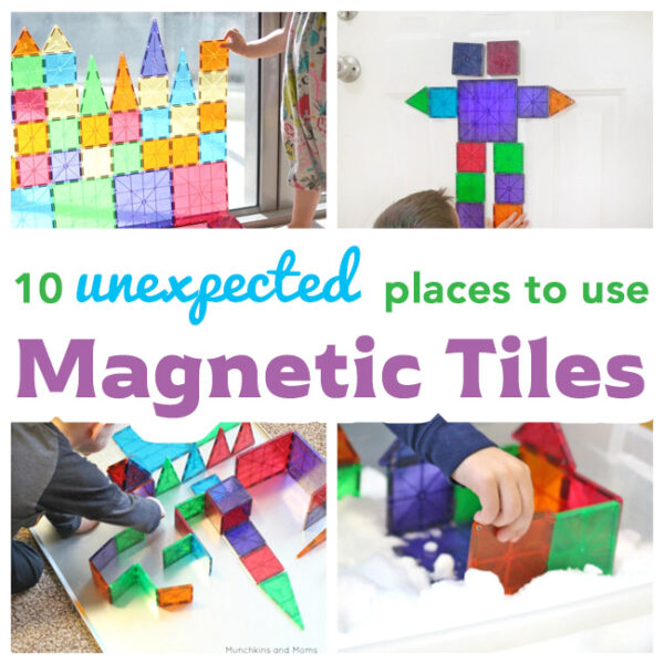 10 Unexpected Places to Use Magnetic Tiles – Munchkins and Moms