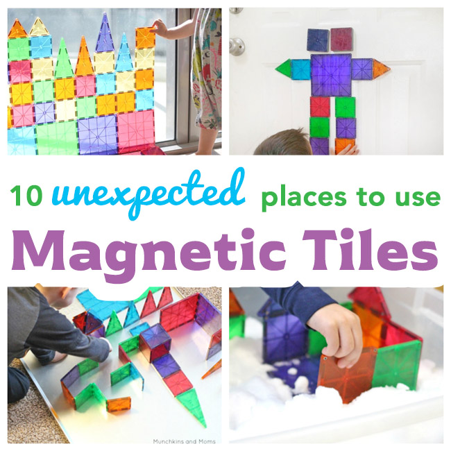 We love our Magna-Tiles! These are some creative ways I never thought to use them, though!