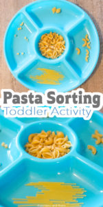 Need a quick activity to keep you sane during the "witching hour"? This pasta sorting activity is perfect!