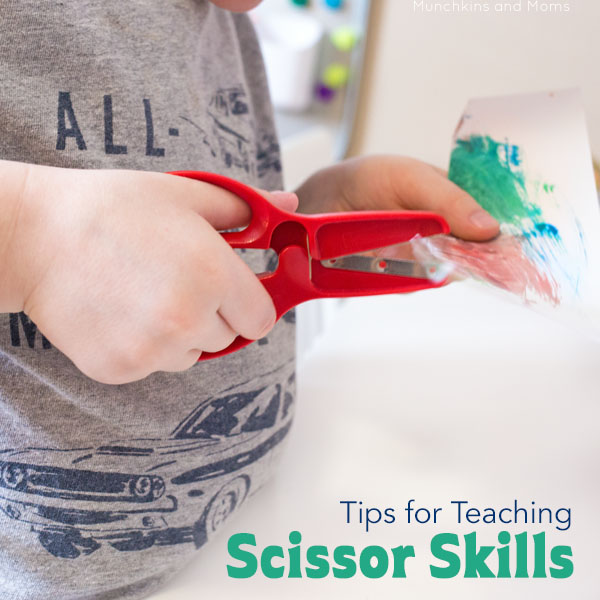 Tips for teaching toddlers and preschoolers how to develop scissor skills