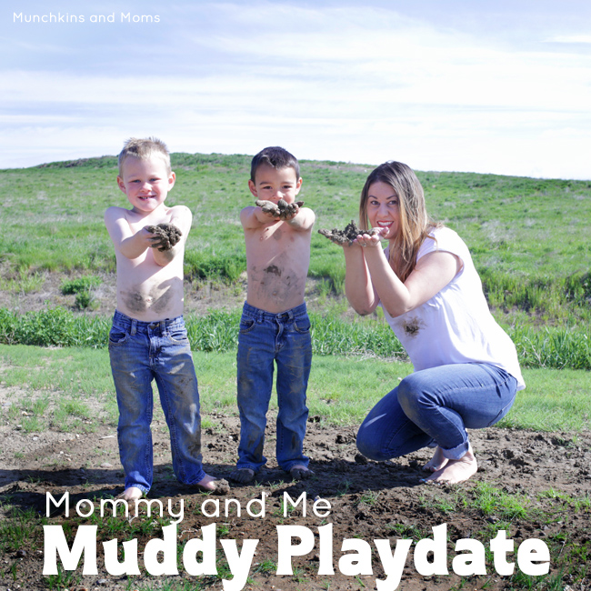 Get messy with your kids in this Mommy and Me Muddy Playdate!