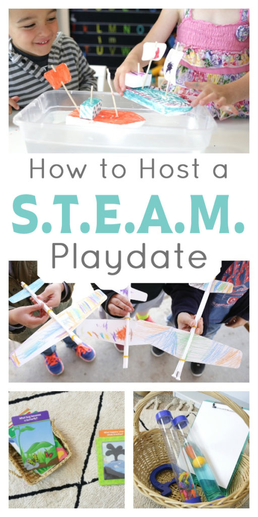 How to host a STEAM playdate or (preschool co-cop) day!