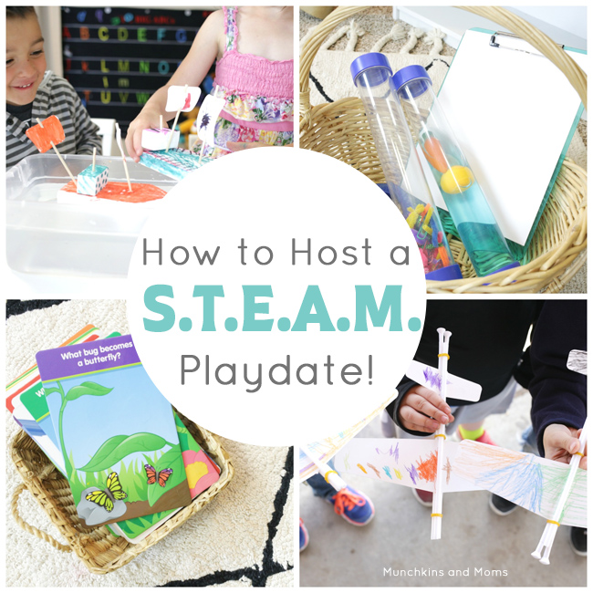 How to host a STEAM playdate or (preschool co-cop) day!