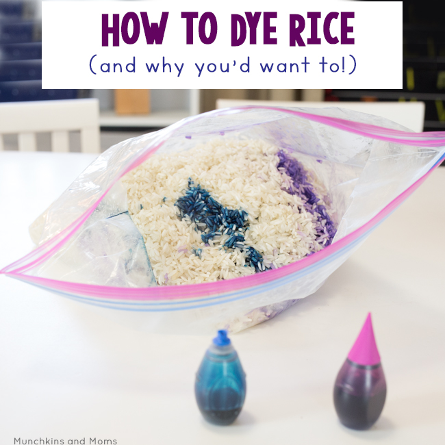 How to Dye Rice (and why you'd want to!) – Munchkins and Moms