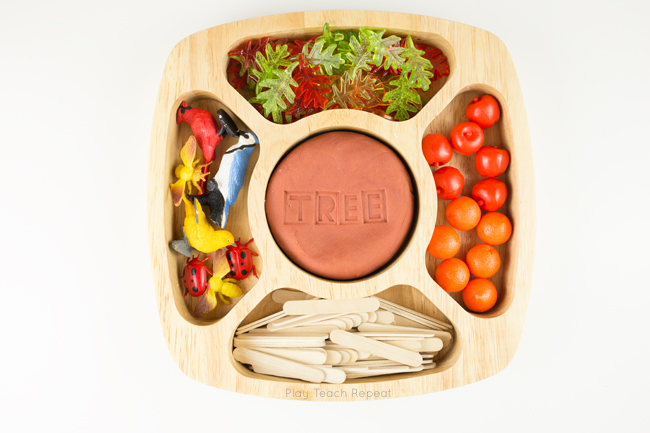 Pocket of Preschool - Put trays near the play dough supplies as a visual  reminder for kiddos to grab a tray ❤️ Trays from Target 🎯 last year.  Labels >>