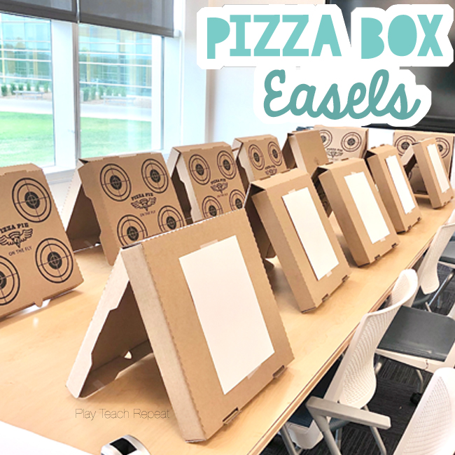 How to Store Kid's Artwork + School Papers: Pizza Boxes